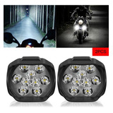 Kit Faro Auxiliar Moto Led 9 Led 6000k 1300lm Antiniebla Luz