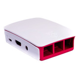 Case Raspberry Pi 3 B E B+ Branco E Vermelho