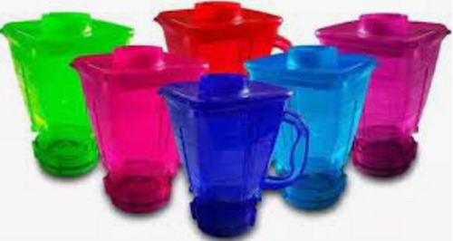 100 Vasos De Licuachela 750 Ml Varios Colores