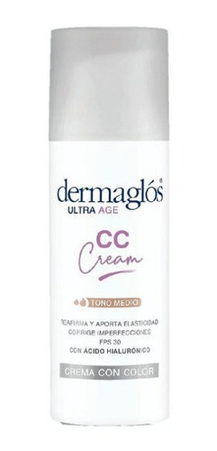 Dermaglós Cc Cream Ultra Age Tono Medio Fps30 X 50 Gr