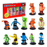 Figuras De Gang Beasts, Paquete De 12, Regalos Divertidos