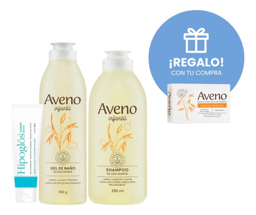 Kit Higiene Y Protección Aveno + Hipoglós Cuidado Diario 90g