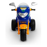 Motinha Motoco Elétrica Sprint Recarregável Som Baú Capacete Cor Azul Voltagem Do Carregador 110v/220v