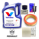 Kit 4 Filtros + Aceite 10w40 Renault Logan 1.6 8v Line Vieja