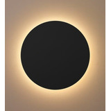 Plafon Aplique Eclipse Imdi Negro 60cm Led Calido