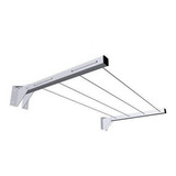 Varal Dobravel Branco Suporte Articulavel 4 Furos *par 60cm