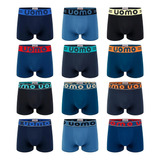 Boxer De Algodón Pack X 12 Colores Surtidos Hombre Docena