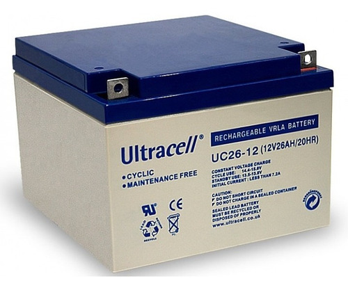 Bateria 12v-26 Ah Ultracell Ciclo Profundo