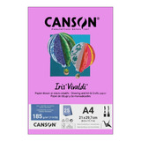 Papel Canson A4 Iris Vivaldi 185g 25fls Malva