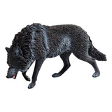 Juguete Educativo Con Figura De Lobo, Figura De Animal Negro