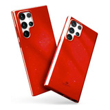 . Funda Goospery Jelly Para Samsung S23 Ultra Roja Brillos