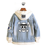 Chaqueta Vaquera Para Hombre Y Mujer - Anime One Piece