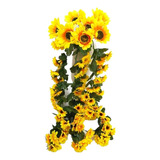 Flor Colgante D Girasoles 60cm Planta Decorativa Ramo Girsle
