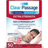 Clear Passage | Nasal Strips | Extra Strength | 50 Count