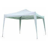 Gazebo Tenda Articulado Sanfonada Barraca 3x3m Praia Camping Cor Branco