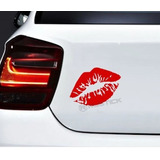 Calco Beso Boca Kiss Girl Ploteo Tatoo Tuning Sticker 2x1