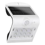 Arandela Solar Led Demi 6500k Ip65 C/ Sens. Movimento Branco