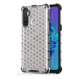 For Oppo Realme C3 Shockproof Honeycomb Pc + Tpu Case