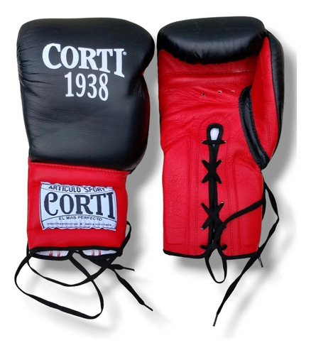 Guantes Boxeo Corti 10 Oz Cuero ,  Kick Boxing Profesionales