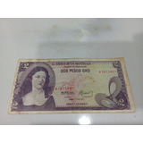 Billete 2 Pesos Oro Colombia Del 1977