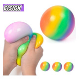 Fidget Toys 7 Cm Arco Iris Colorido Squeeze Bolas Juguetes D