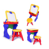 Escritorio Tablero Mesa Infantil Niño Con Silla Butaco