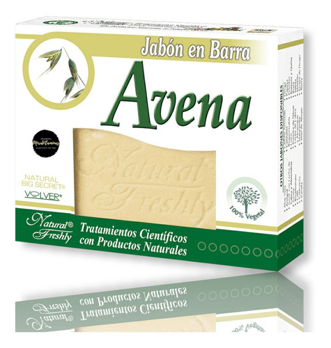 Jabón De Avena Natural Freshly 90gr - g a $133