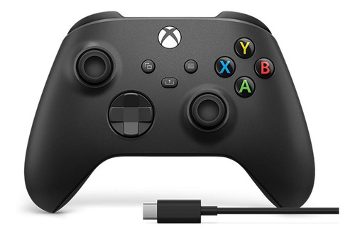 Control Xbox One Negro + Cable Nuevo Compatible Pc