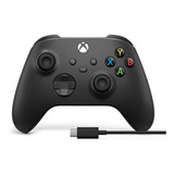 Control Xbox One Negro + Cable Nuevo Compatible Pc