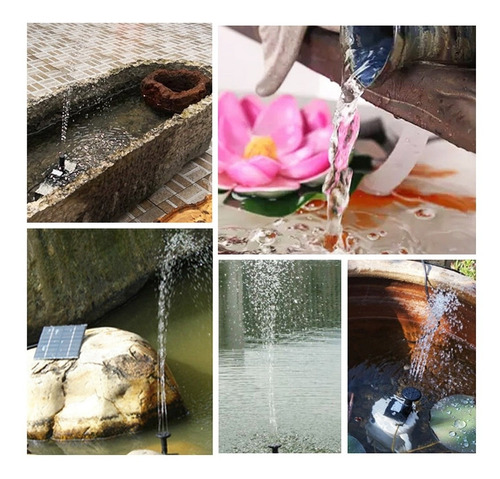 Bomba Para Fuente De Agua Sumergible Con Panel Solar De 1,4