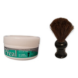 Crema De Afeitar De Preal 200g + Brocha Afeitado Barba