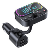 Transmisor Bluetooth Fm Qc3.0 Pd Asistente Voz Usb Aux Auto