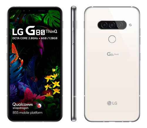 LG G8s Thinq Dual Sim 128 Gb Mirror White 6 Gb Ram Seminovo