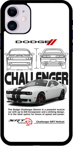 Funda Celular Auto Dodge Challenger Srt Hellcat Blanco #2