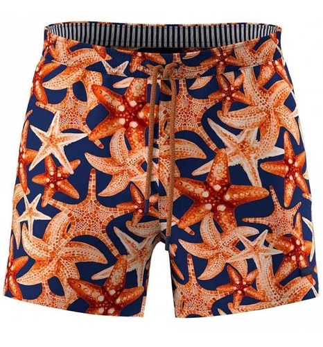 Short De Baño Hugo Boss Threadfin Estrellas Original Nuevo