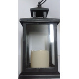 Farol Fanal Vela Led Calido Pila Aaa Lampara Vintage Deco $