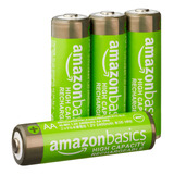 Bmart Basics - Baterías Recargables Aa De Alta Capacidad, Aa