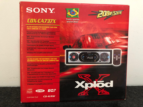 Rádio Toca Cd Sony Xplod Antigo Sem Uso Raridade Anos 2000