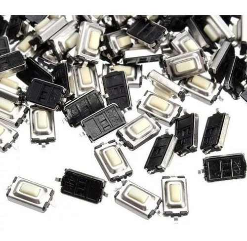 75pcs Botao Interruptor Smd Tactil Chave Controle Remoto Led