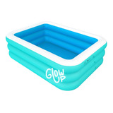 Piscina Inflable Glowup + Inflador 210*150*65cm 