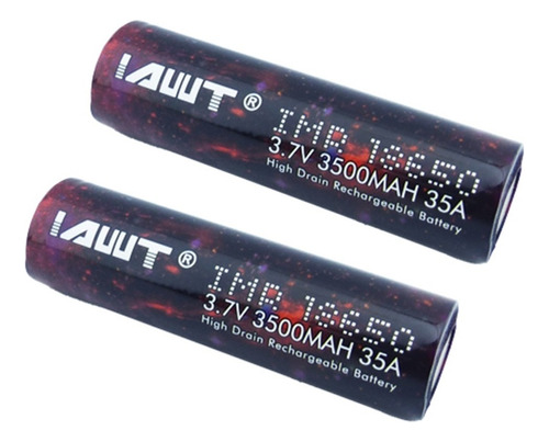 Pack 2 Batería 18650 Awt Recargable 3500mah Para Vape 