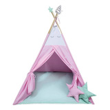 Teepee Tipi Kaqoo 158cm Almohadas Casita Niño Niña Premium