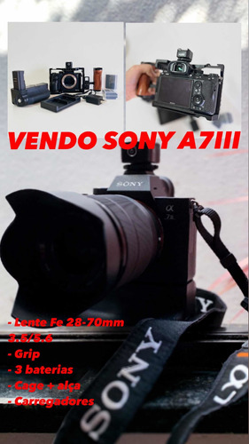 Câmera Sony A7iii Usada