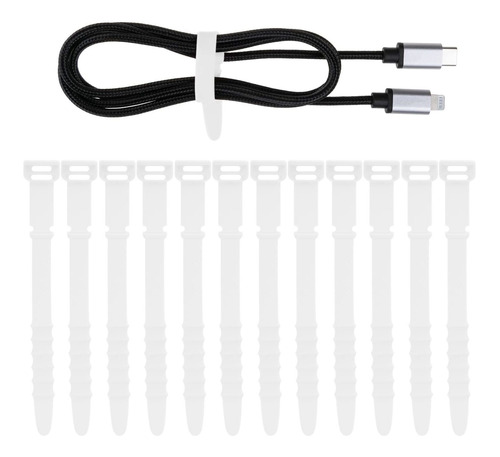 Paquete De 12 Bridas Reutilizables Para Cables, Correas...