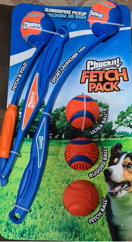 Juego Lanzador De Pelotas Para Perros Chuckit Fetch Pack