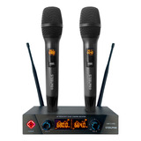 Set Profesional 2 Micrófonos Inalámbricos Uhf 70m Steelpro 