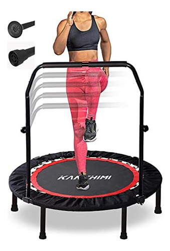 Trampolin De Fitness Kanchimi Bc-01  Color Negro Con Diámetro De 40cm Y Funda Para Resortes 