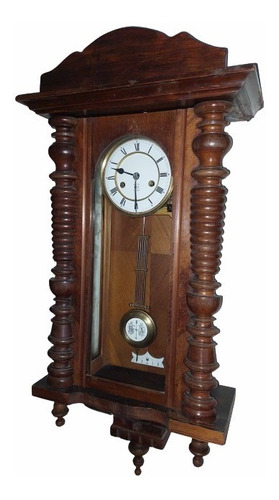 Reloj Antiguo De Pared A Péndulo - Gustav Becker - Aleman - 