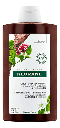 Klorane Shampoo Extracto Quinina Caída De Cabello Debilitado Fuerza Y Tonicidad Quinine 400ml