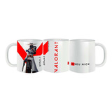 Caneca Cypher Valorant Nick Personalizado 325ml Sentinela